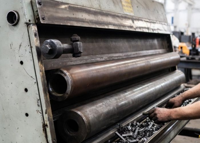 Złomowanie maszyn przemysłowych na hali produkcyjnej w Będzinie