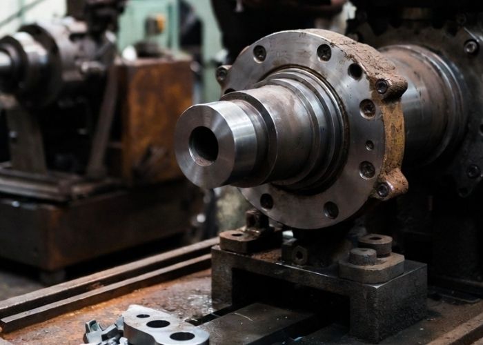 Złomowanie maszyn przemysłowych na hali produkcyjnej w Pabianicach